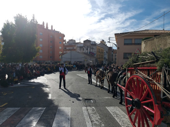 One of the carriages from the Tres Tombs in Valls on January 13 2019 (by ACN)